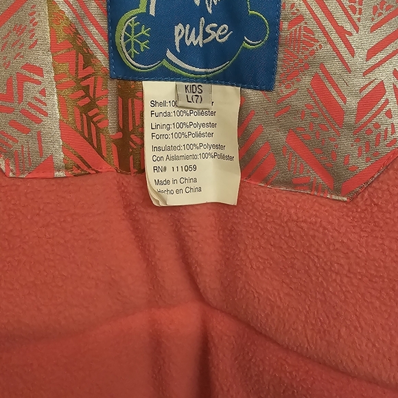 Girls ski bib and coat size 7 - Picture 3 of 6